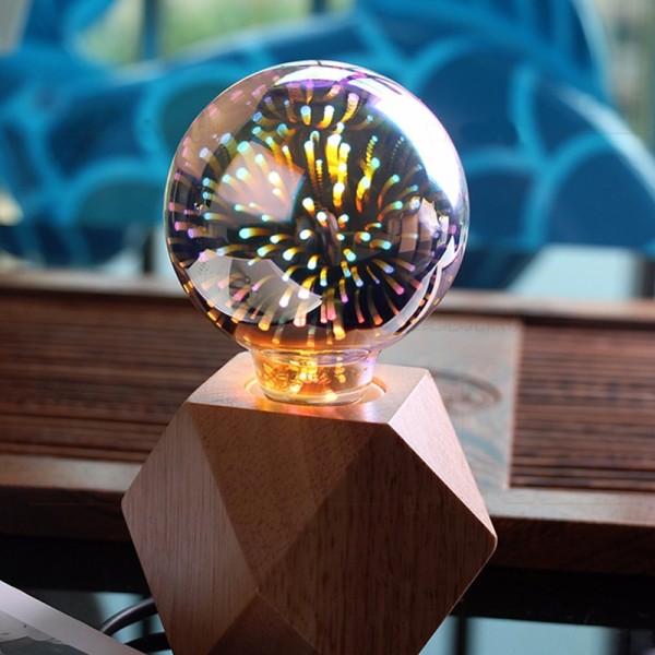 Fireworks 3D Colorful LED Edison Light Bulb E27 220V