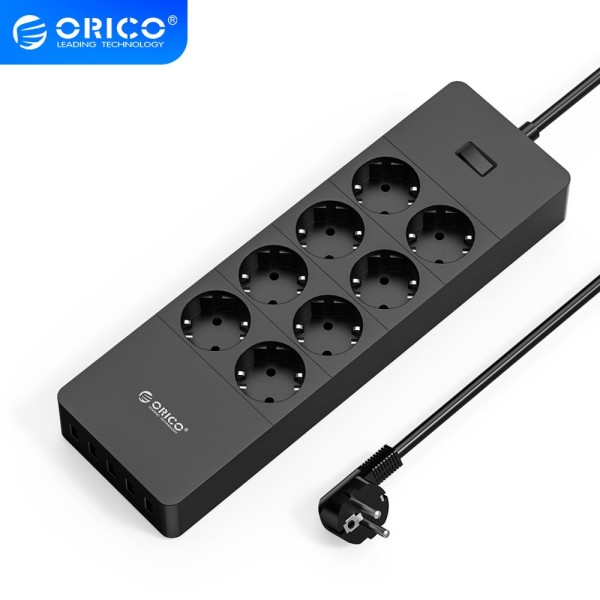 Universal Smart 3 Phase Surge Protector Power Strip EU Plug