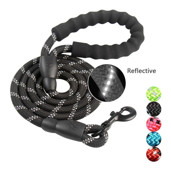 Reflective Durable Nylon Dog Lead For Running Walk Training