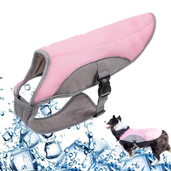 Cooling Adjustable Reflective Soft ventilate Summer Dog Cooling Vest