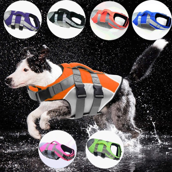 Premium Reflective Dog Life Jacket Breathable Safety Vest