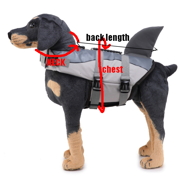 dog life jacket measurement