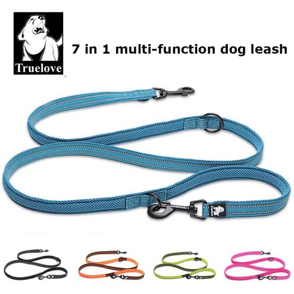 Reflective Double Ended 7 In 1 Multi-Function Dog Training Lead