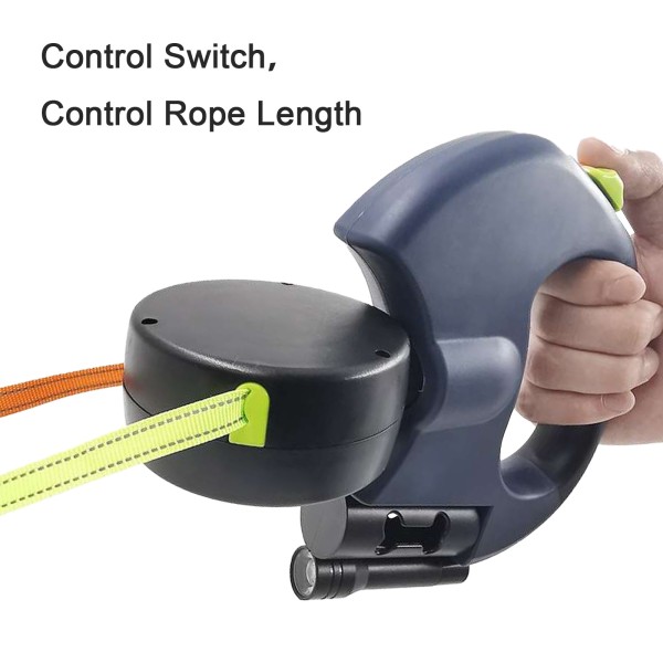 Double Retractable Dog Lead 360 Degree Rotating