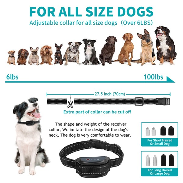 1000ft Barkproof Collar Electric Dog Training Collar