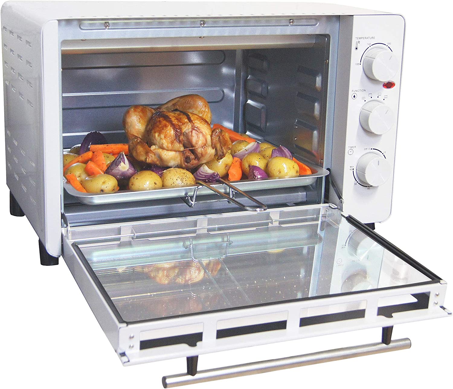 Igenix IG7131 30 Litre Countertop Mini Oven Electric Cooker and Grill, Ideal for Roasting, Baking, Grilling