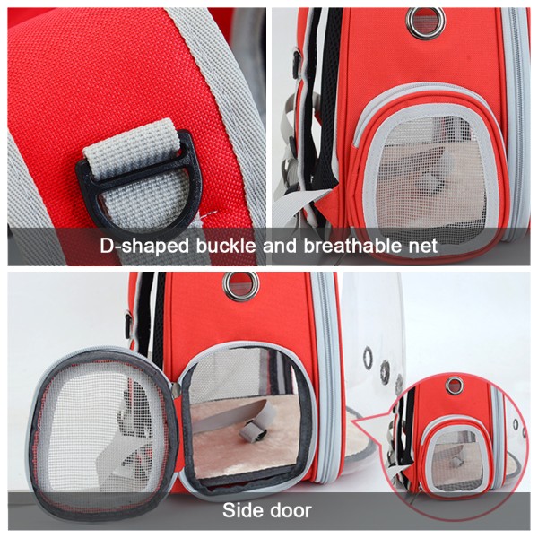 Outdoor Cat Carrier Bag Backpack Breathable Portable Travel Transparent