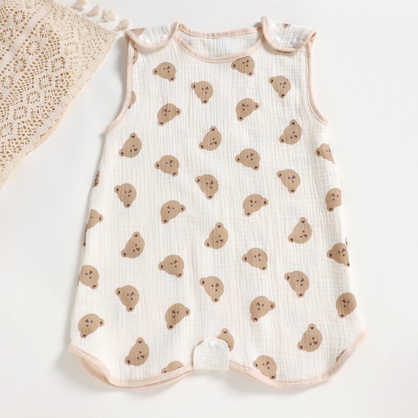 Muslin Cotton Sleeping Bag Spring Summer Sleeveless Super Comfortable Breathable