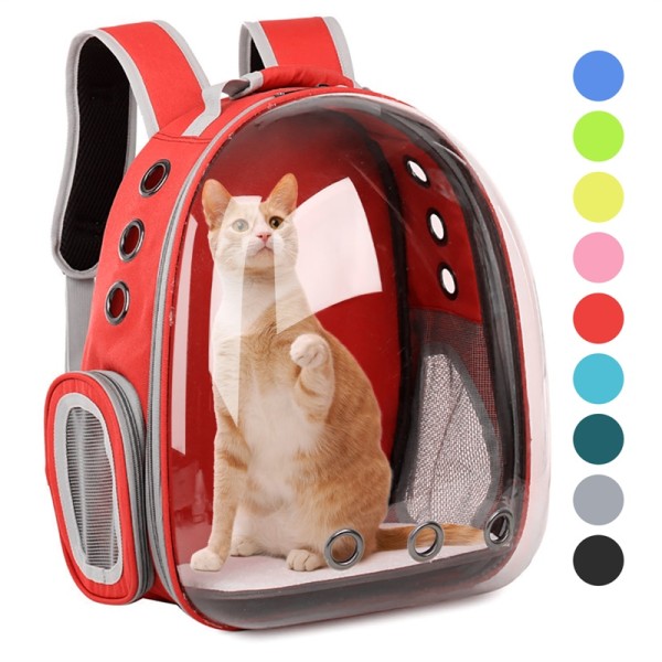 Outdoor Cat Carrier Bag Backpack Breathable Portable Travel Transparent