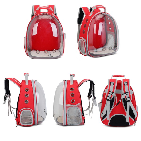 Outdoor Cat Carrier Bag Backpack Breathable Portable Travel Transparent
