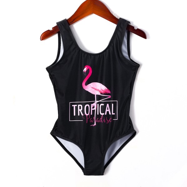 Flamingo Swimsuits for Girls One-Piece Printed Beach Wear