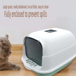 Cat Fully Enclosed Deodorized Spillproof Litter Box