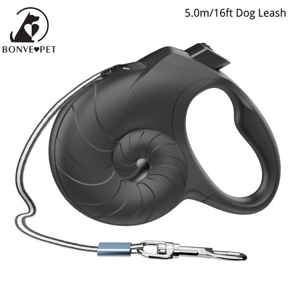Black Shell Retractable Dogs Lead for Dogs