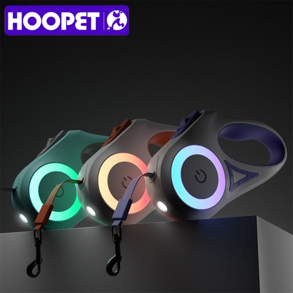 LED 3/5M Dog Leash Retractable Pet Leads