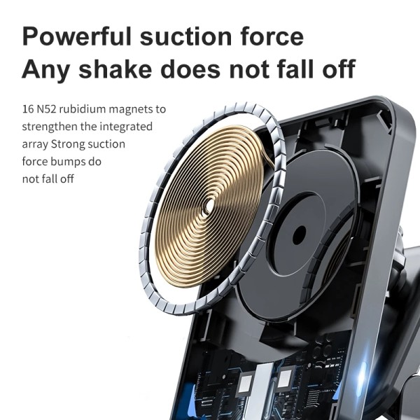 30W Fast Magsafe Car Mount Wireless Charger For iPhone