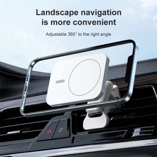 30W Fast Magsafe Car Mount Wireless Charger For iPhone