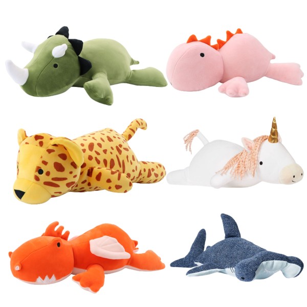 38cm Giant Dinosaur Chitaah Unicorn Shark Weighted Plush Toy