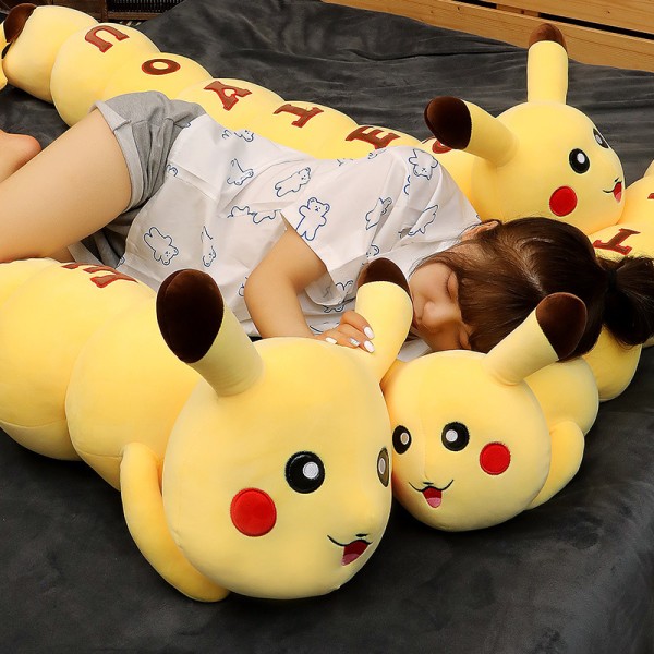 Pokemon Long Caterpillar Pikachu Plush