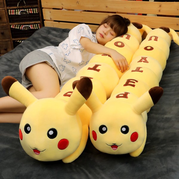 Pokemon Long Caterpillar Pikachu Plush