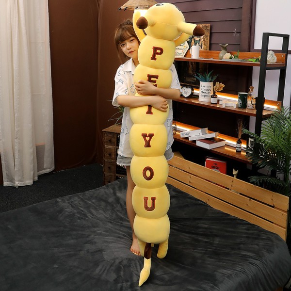 Pokemon Long Caterpillar Pikachu Plush
