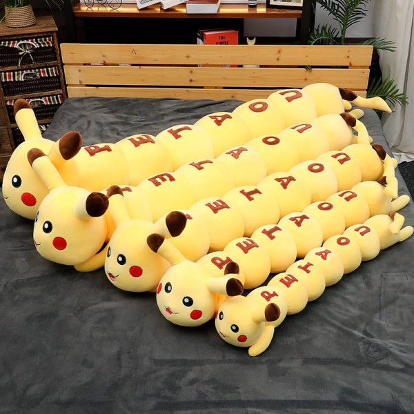 Pikachu Caterpillar Plush Pokemon Long Caterpillar Pikachu Plush