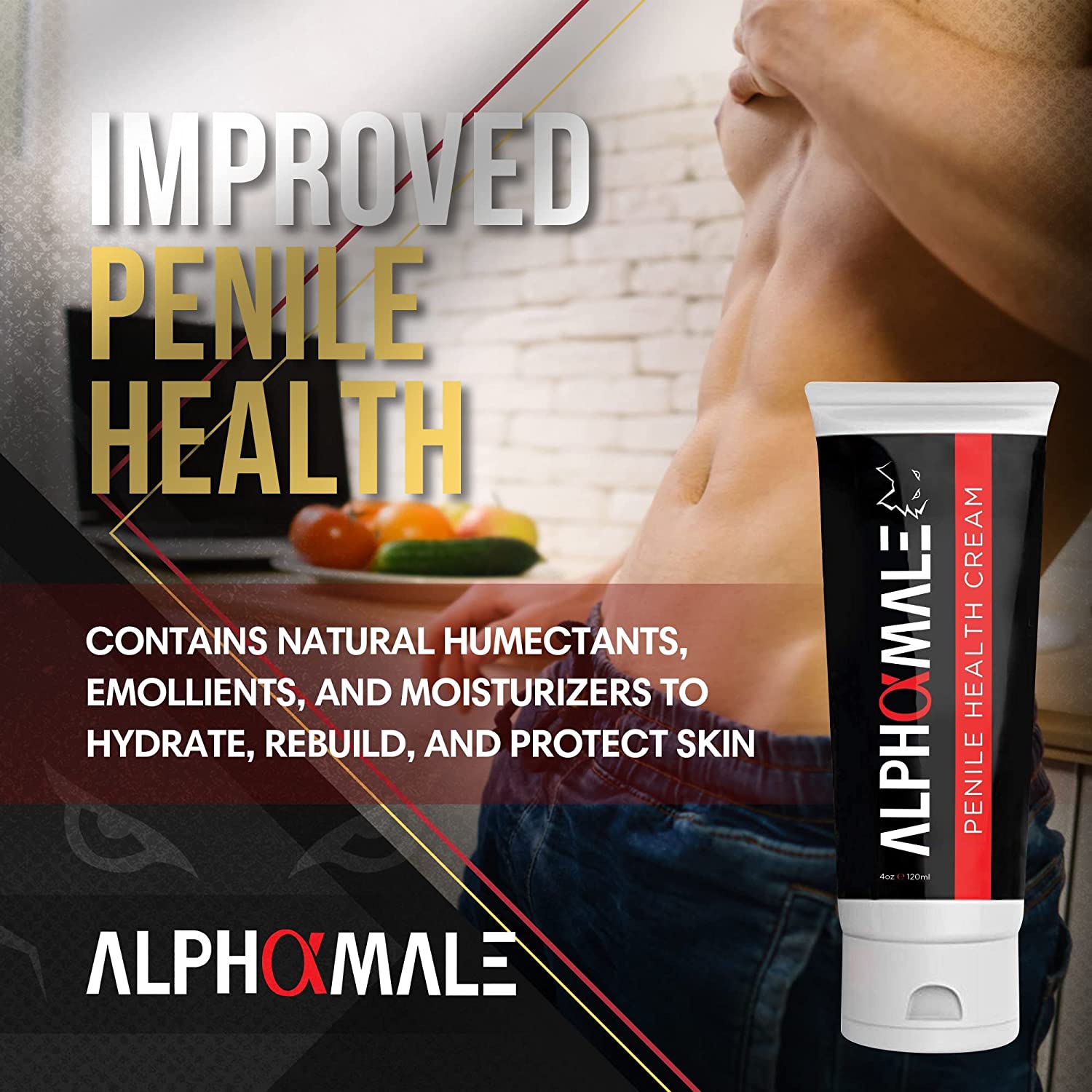 AlphaMale Penile Health Cream - Premium Penile Moisturizing Cream