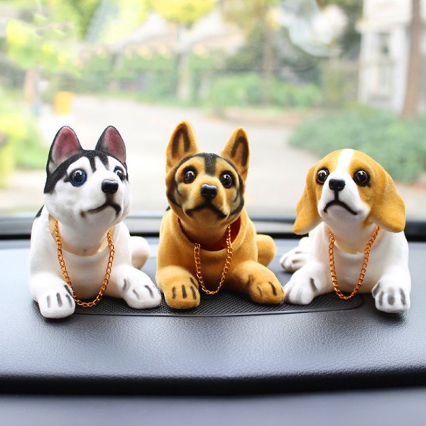Top Nodding Dogs for Car- Doll Husky Beagle St Bernard Shepherd