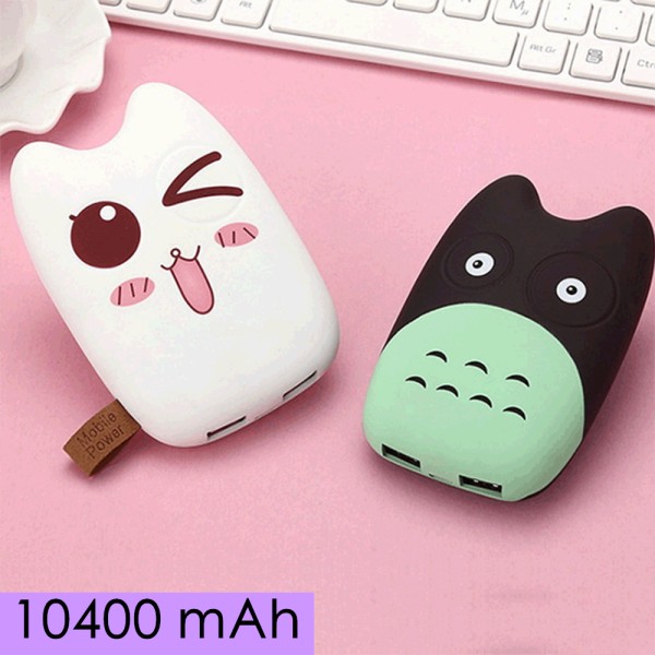 Cartoon Mini Power Bank 10400mAh  Cute Portable  for iPhone