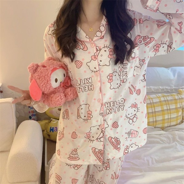 Daily Wear Pajamas Hello Kittys Print