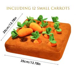 Carrot Garden Dog Toy Plush Pet Vegetable Chew Toy