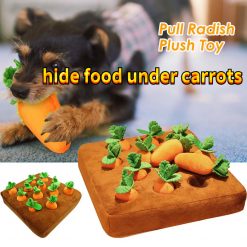 Carrot Garden Dog Toy Plush Pet Vegetable Chew Toy