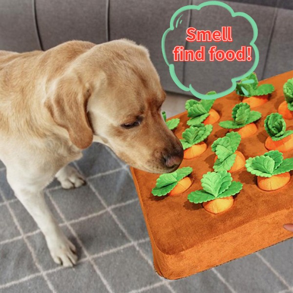 Carrot Garden Dog Toy Plush Pet Vegetable Chew Toy