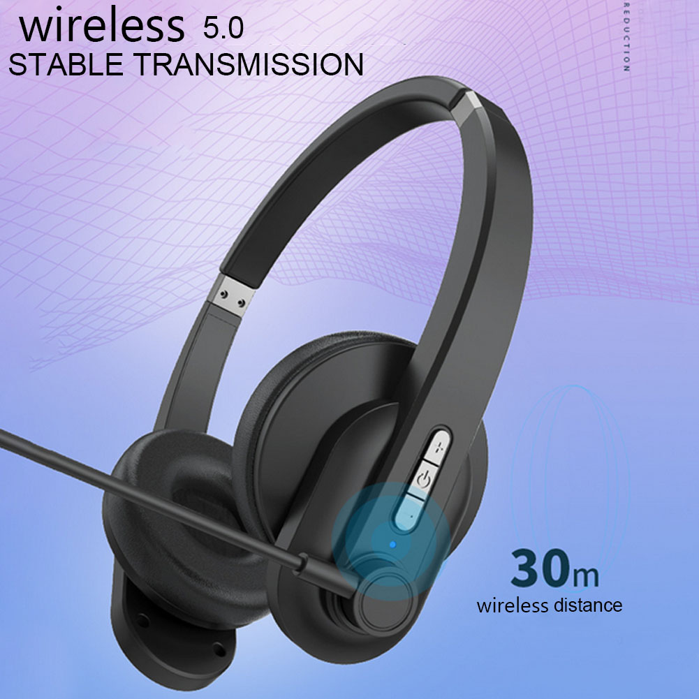  Bluetooth-compatible Wireless Headphone with Noise Cancelling Mic For Trucker Drivers