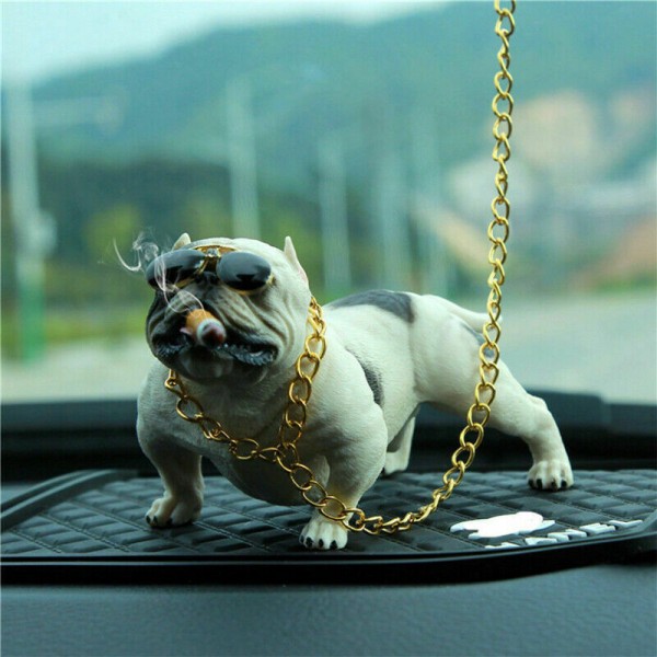 (No Buddlehead) HOT Bully Pitbull Dog Car Interior Decoration Dashboard Ornament