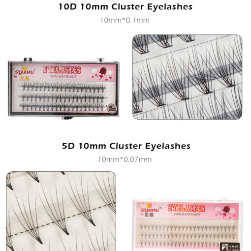 best DIY at home lash extension kit 10D 5D flase cluster eyelashes