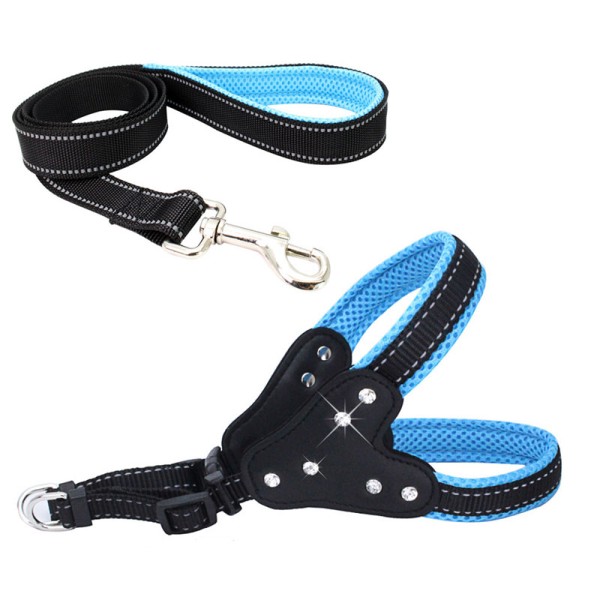 Adjustable Basic No Pull Step in Dog Harness & Lead set