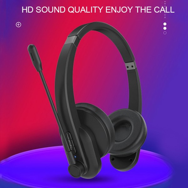 V5.0 Bluetooth-compatible Wireless Headphone with Noise Cancelling Mic For Trucker Drivers