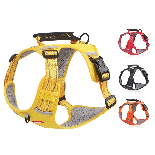 Reflective Step in Dog Harness with Handle