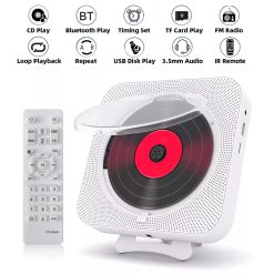 best bluetooth CD Player stero with LED screem wall mount. The portable CD player with Bluetooth speaker connectivity