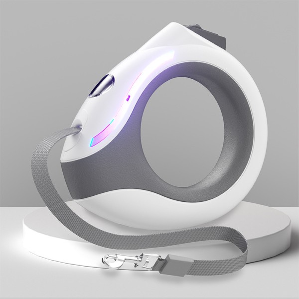 Round Pet Nylon Extending  lead with LED light