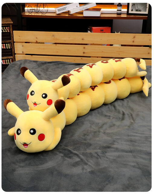 Pokemon Long Caterpillar Pikachu Plush