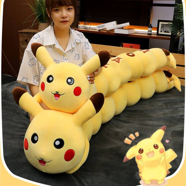 Pokemon Long Caterpillar Pikachu Plush