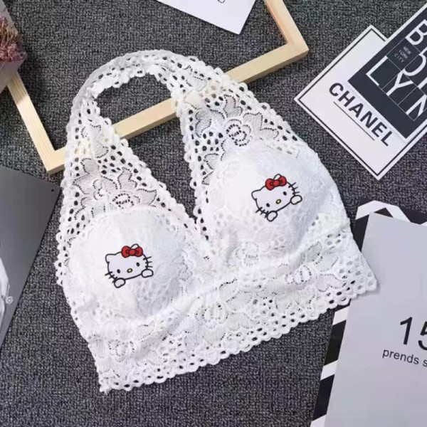 Cartoon Hello Kitty Lace Bra Girl