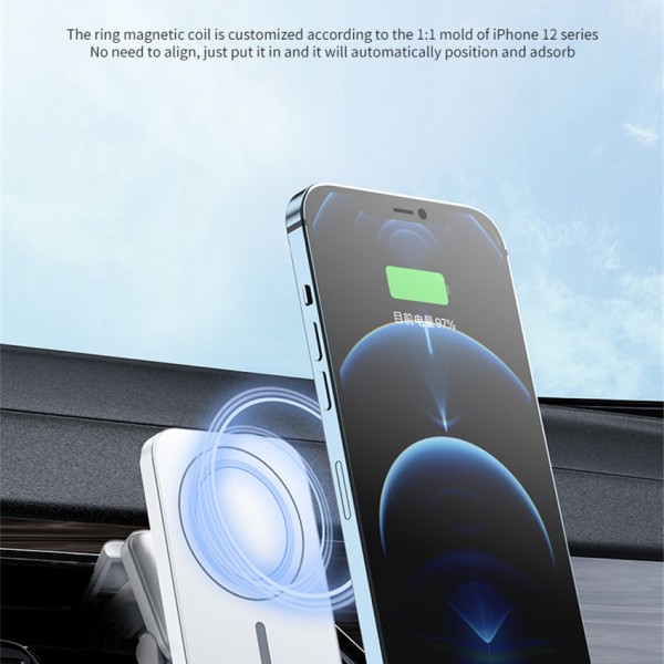 30W Fast Magsafe Car Mount Wireless Charger For iPhone
