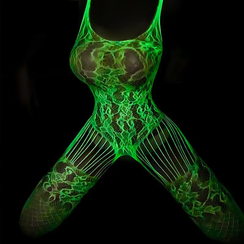 Neon green Women Fishnet Pantyhose