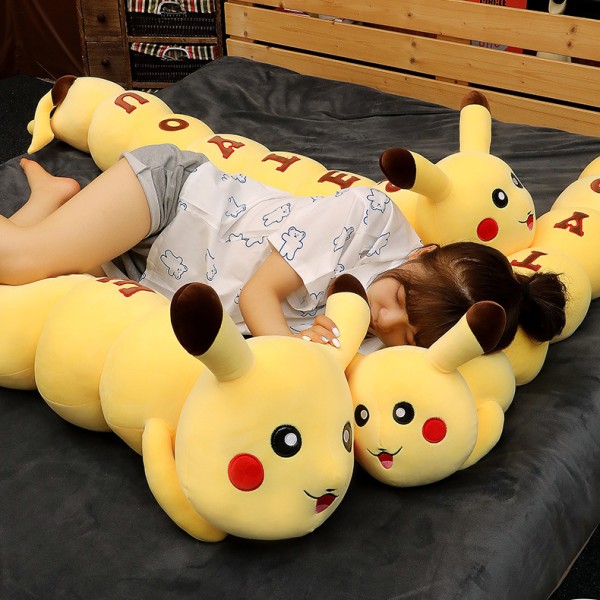 Pokemon Long Caterpillar Pikachu Plush
