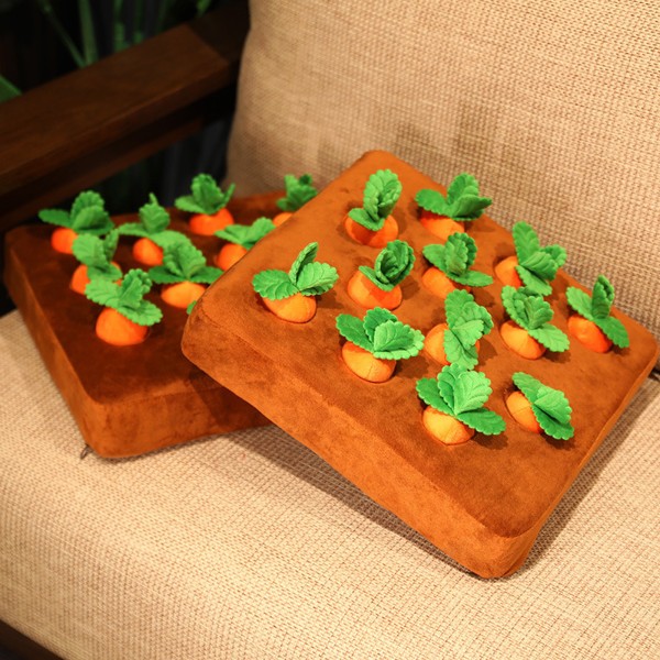 Carrot Garden Dog Toy Plush Pet Vegetable Chew Toy