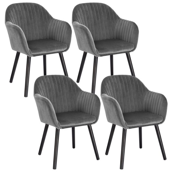 4PCs/set Funky Dining Chairs Armchair