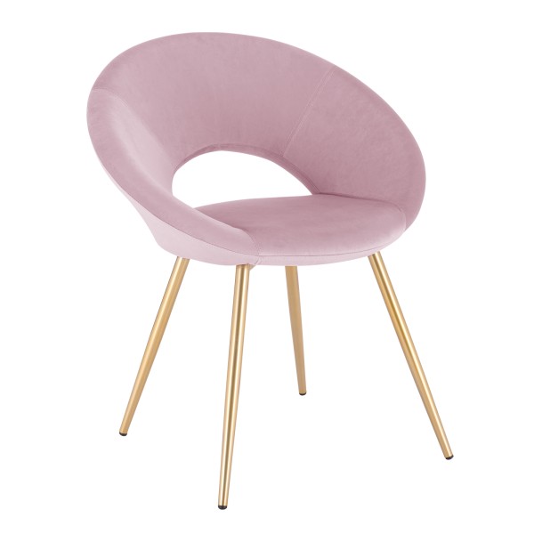 Colorful Velvet Dining Room Chair Gold Metal Legs