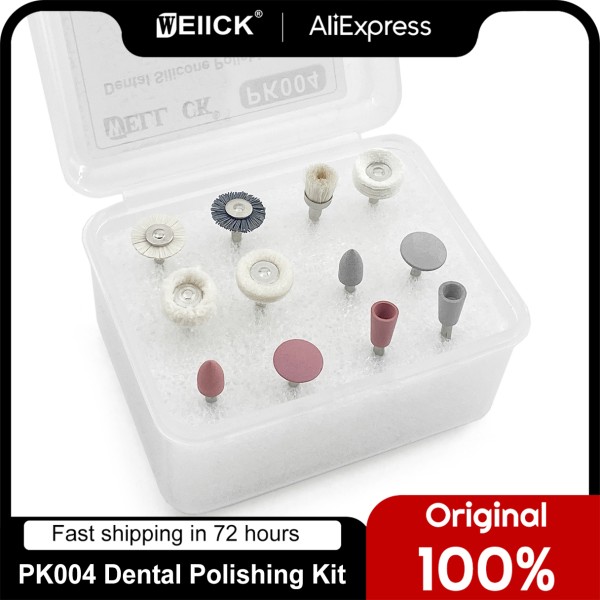 Dental Tooth Polisher Kit For Low-Speed Handpiece 12pcs